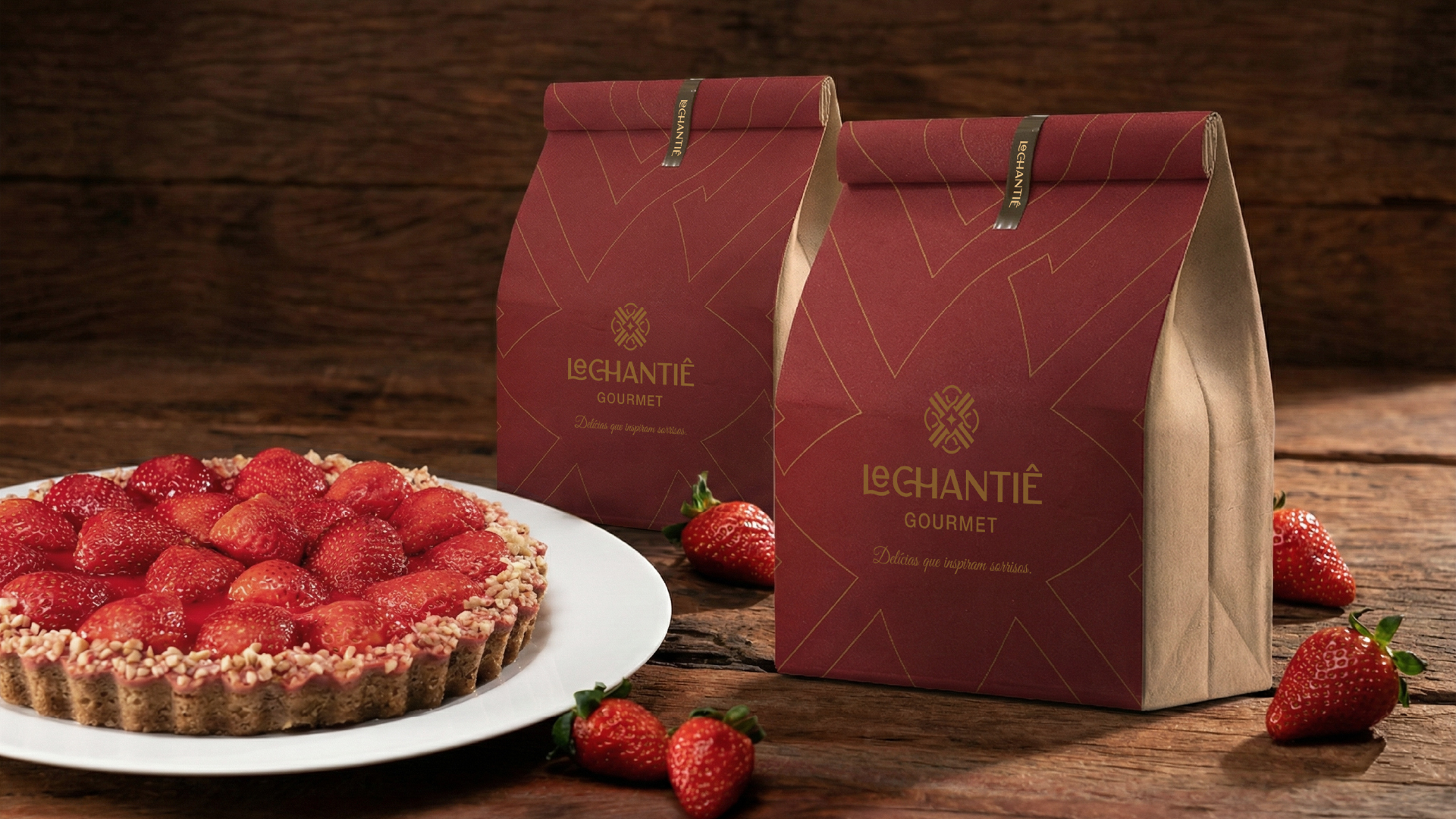 Lechantiê - Identidade Visual para marca de confeitaria.